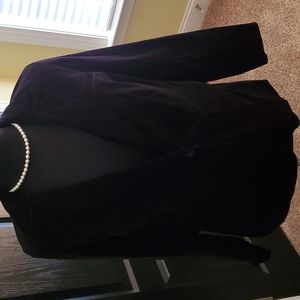 Eloquii black velvet blazer